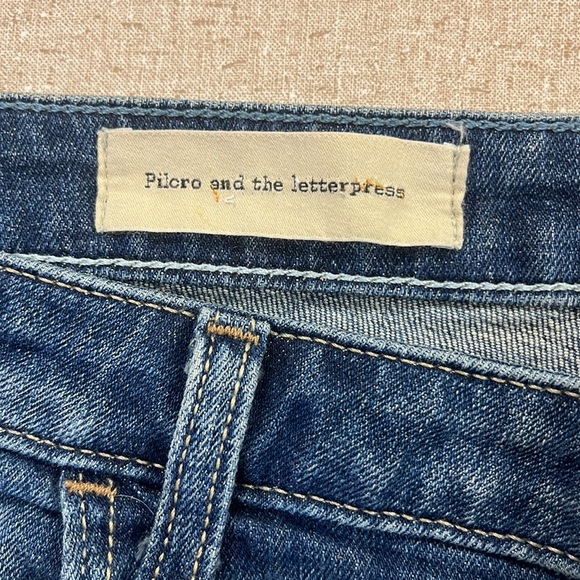 Pilcro and the Letterpress x Anthropology Cuffed Denim Shorts Womens Size 29 - Picture 4 of 10